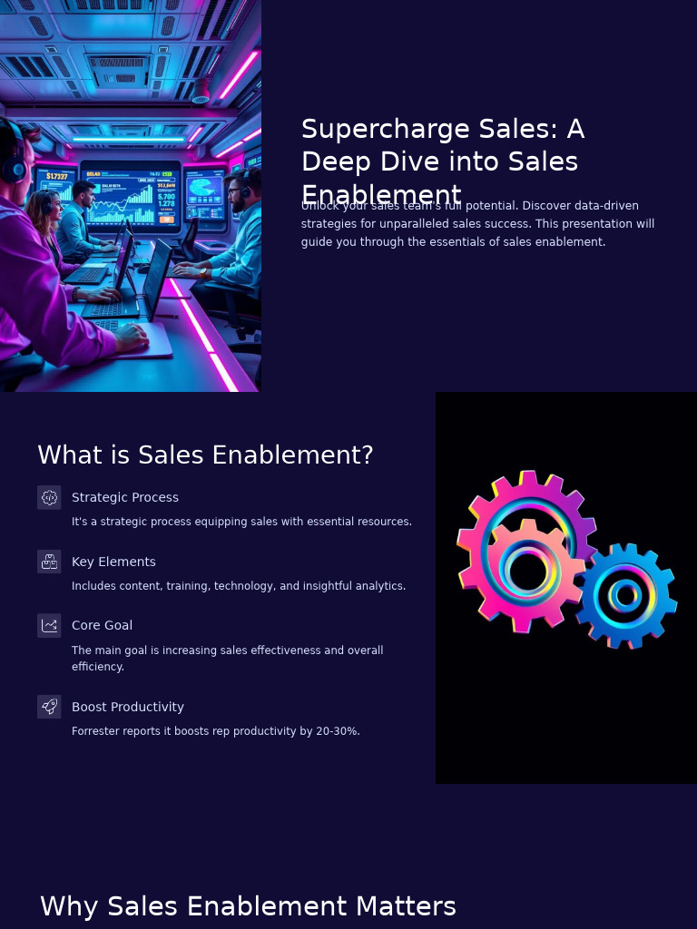 Supercharge Sales A Deep Dive Into Sales Enablement | PDF | Sales ...