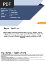 ENGG1100 Report Writing Guide | PDF | Communication