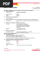 Sodium Hydroxide Safety Data Sheet | PDF | Dangerous Goods | Chemistry