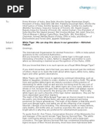 White Tiger: We Can Stop This Abuse in Our Generation - Miss ...