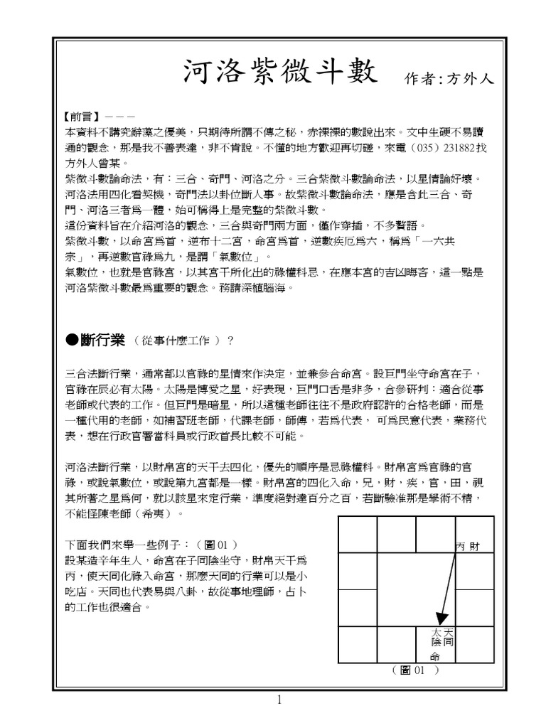 河洛紫微斗数- 方外人| PDF