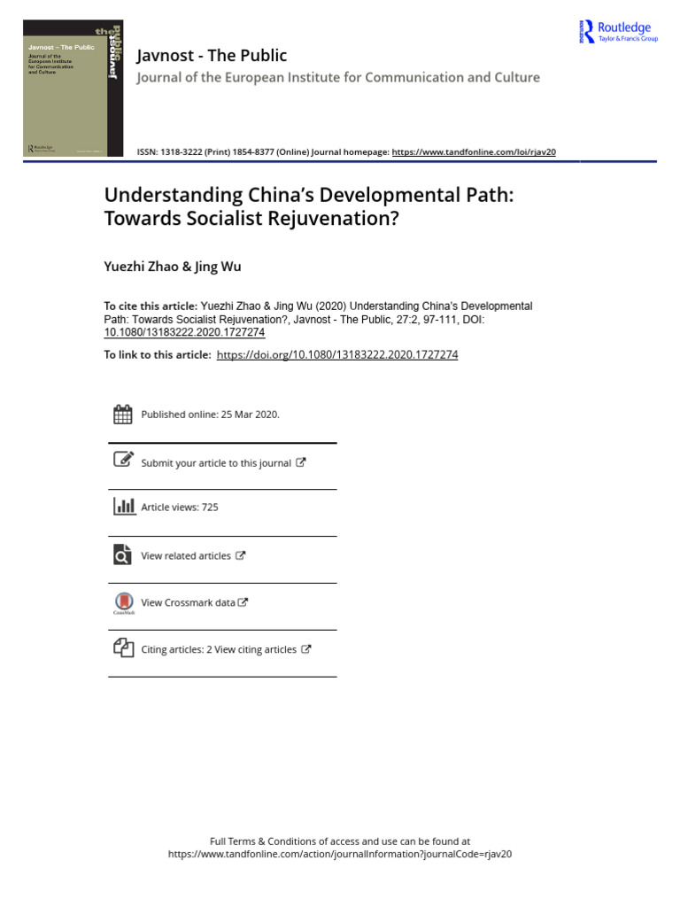 China's Path to Socialist Rejuvenation | PDF | China | World Politics