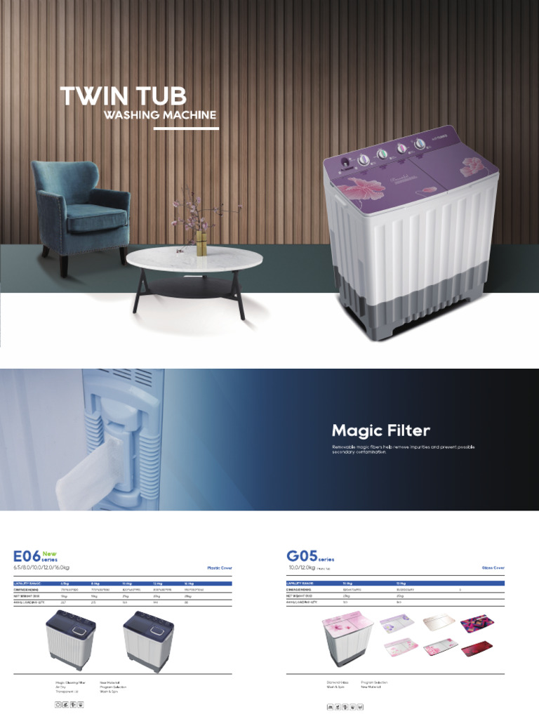 Washing Machine Catalogue | PDF