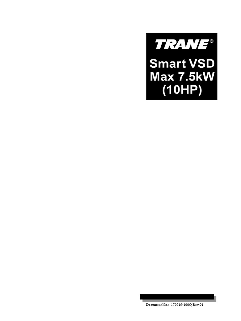 Trane Smart VSD Stater (Max.10HP) | PDF
