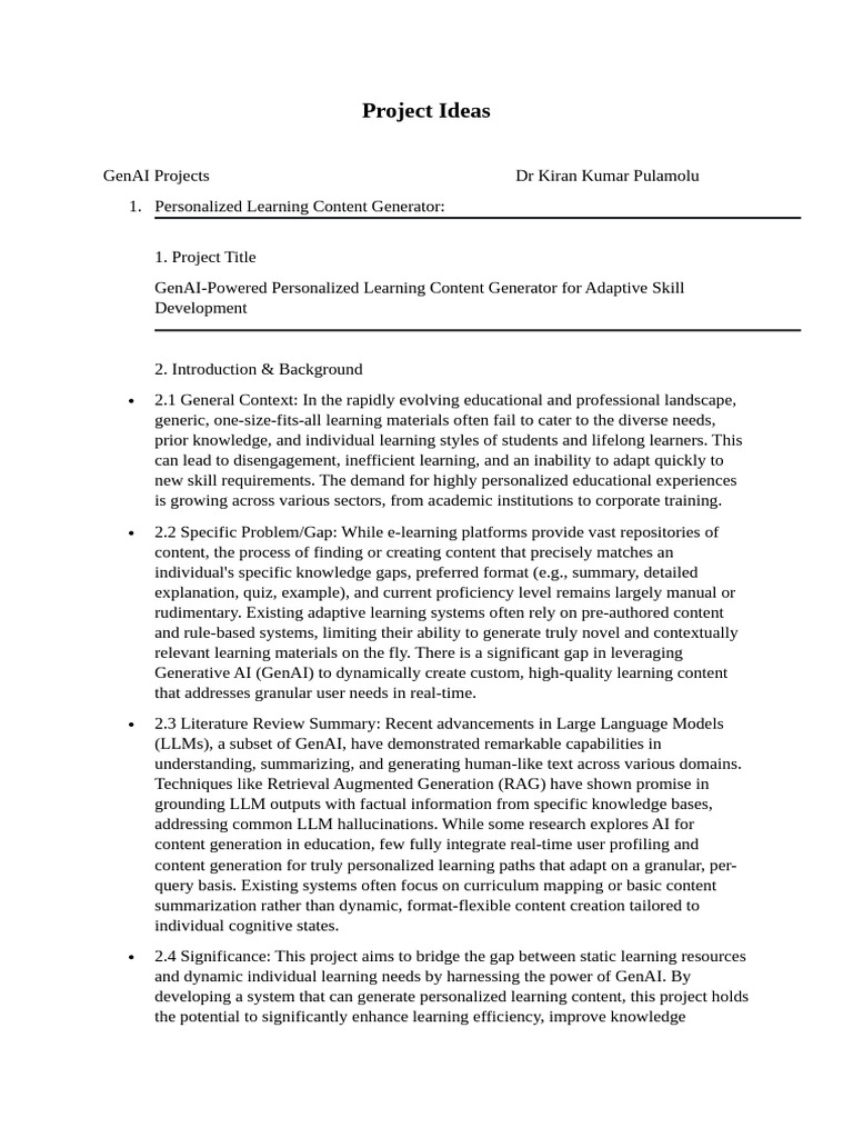 Project Ideas | PDF | Artificial Intelligence | Intelligence (AI ...