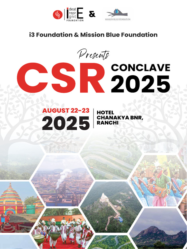 Jharkhand CSR Conclave 2025 Brochure | PDF | Corporate Social ...