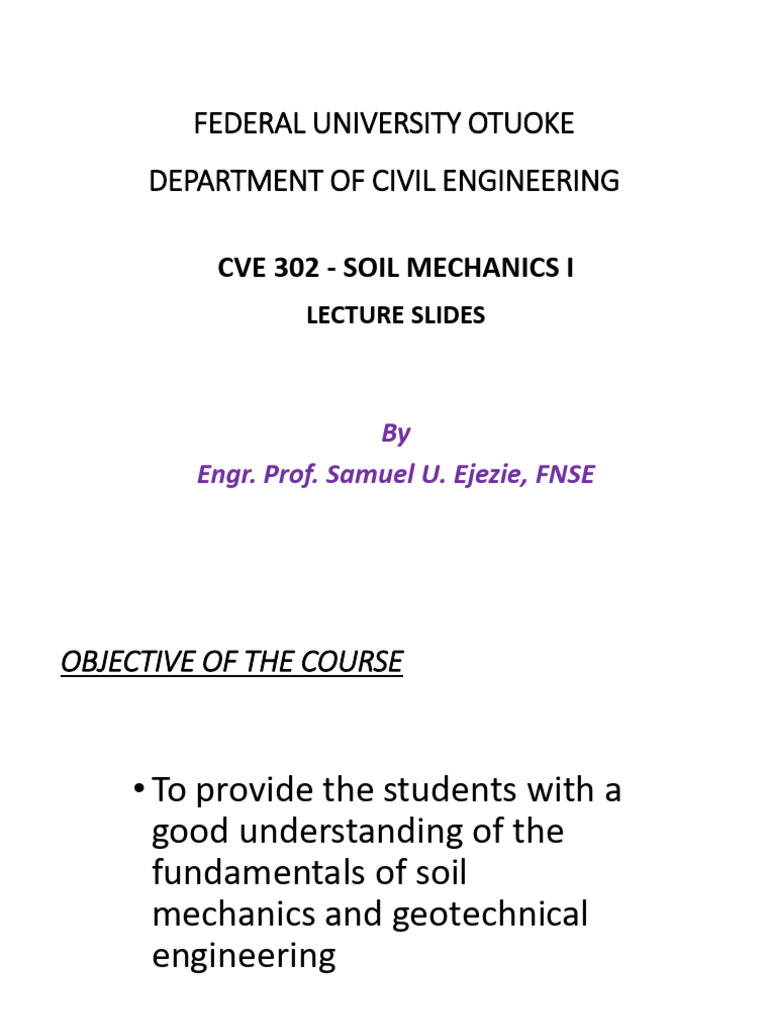 Soil Mechanics Course Overview | PDF | Soil Mechanics | Stress (Mechanics)