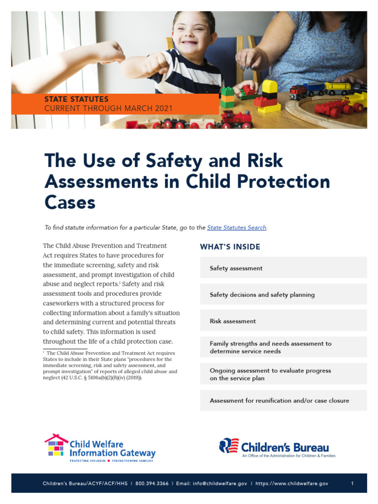 Safety and Risk Assessments in Child Welfare | PDF | Child Neglect ...