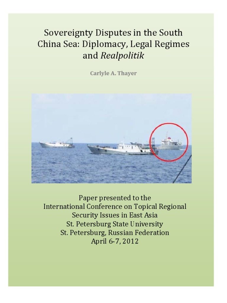 South China Sea Sovereignty Dynamics | PDF | Association Of Southeast ...
