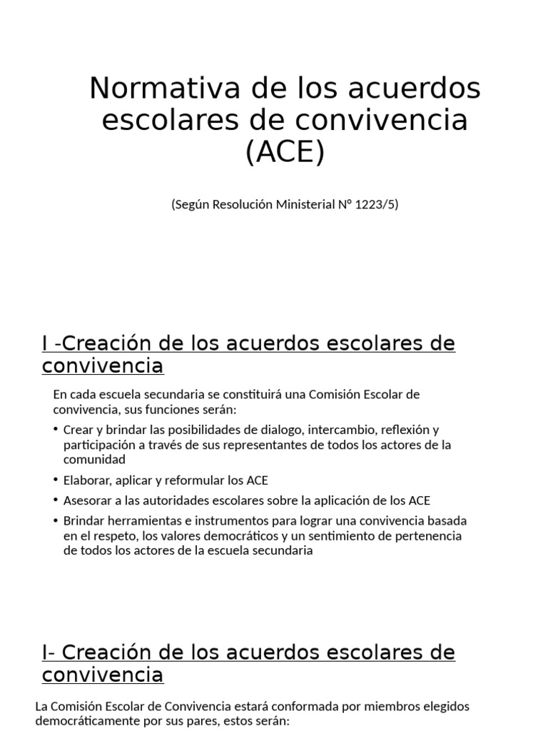 Acuerdos de Convivencia | PDF | Escuelas