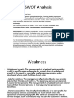 SWOT Analysis of YES BANK's Full Service Commercial Banking