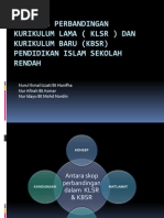 Download Analisis Perbandingan Kurikulum Lama Klsr  Kbsr by Izzati Hanifha SN88338156 doc pdf