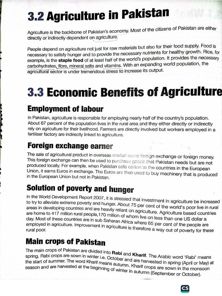 Agriculture in Pakistan | PDF