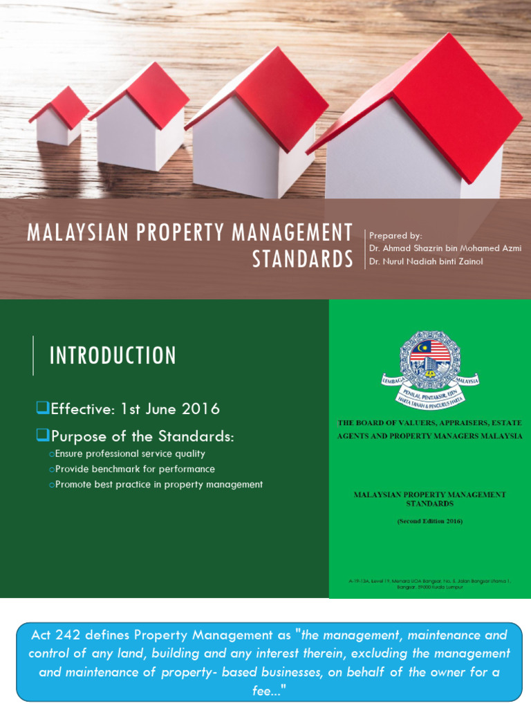 Malaysian Property Management Standards | PDF | Insurance | Lease