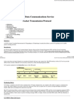 X.25 Data Communications Service Packet Transmission Protocol