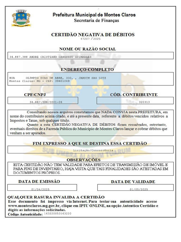 CND Municipal | PDF