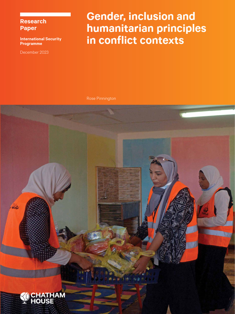 2023 12 13 Gender Inclusion Humanitarian Principles Pinnington 0 | PDF ...