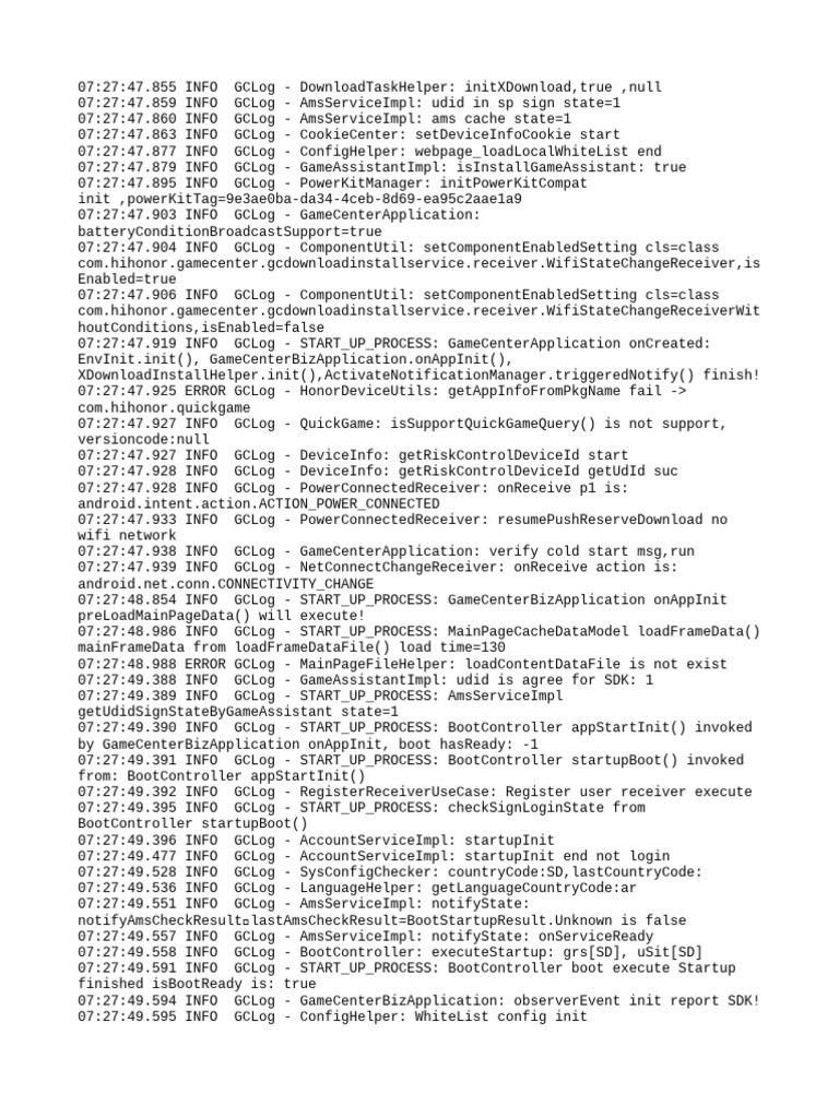 Game Center Application Log Analysis | PDF | Internet | Software ...