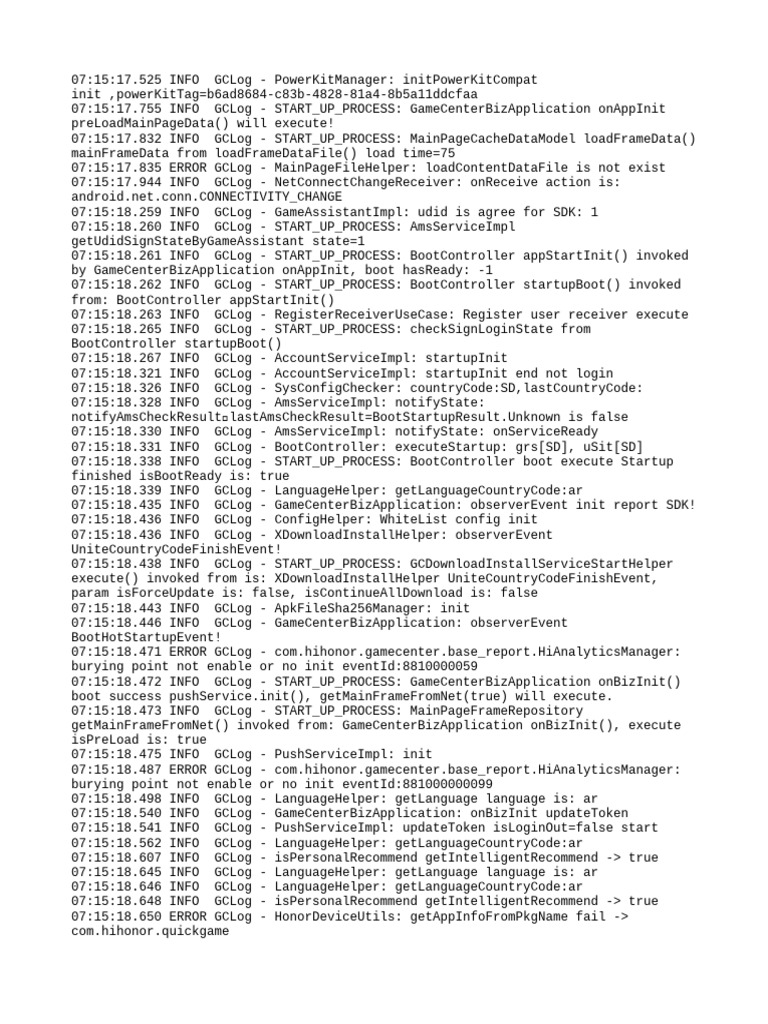 GameCenter Startup Log Analysis | PDF | Internet Protocols | Hypertext