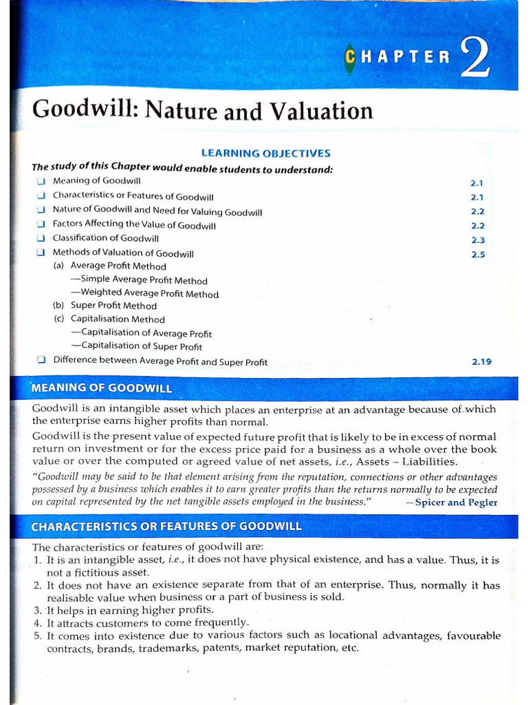 Ch 2 Goodwill Pdf