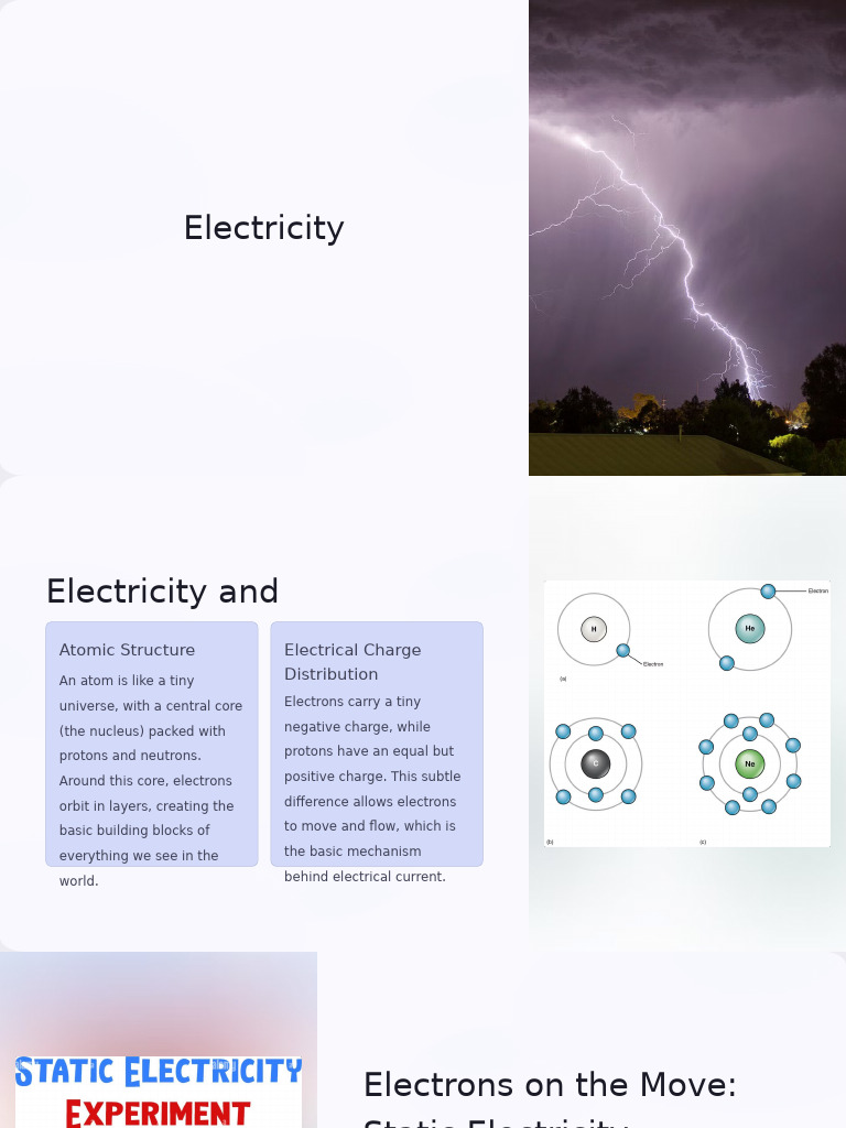 Understanding Electricity Basics | PDF | Electric Current | Electron