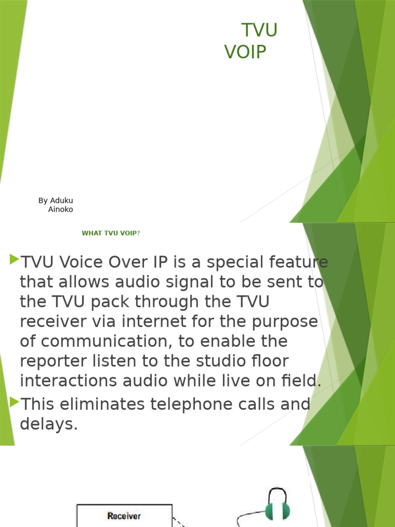 TVU VOIP Setup Guide | PDF