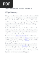 Great Mental Models: Volume 1 Overview | PDF | Knowledge | Warren Buffett
