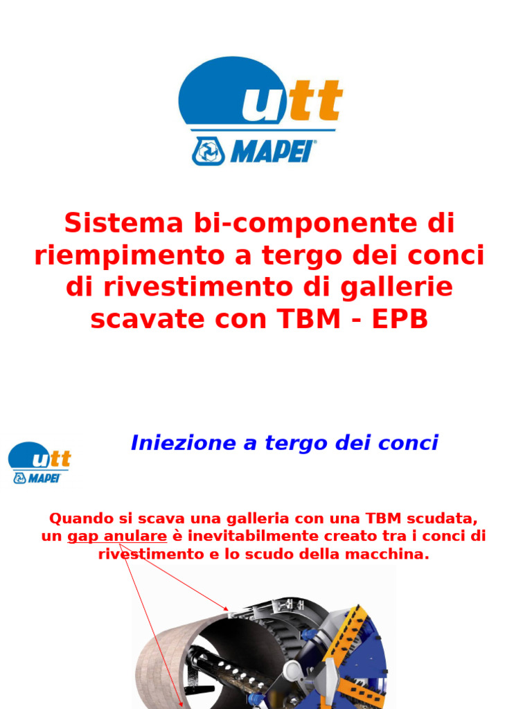 Sistema Bi-Componente Di Riempimento A Tergo Dei Conci | PDF