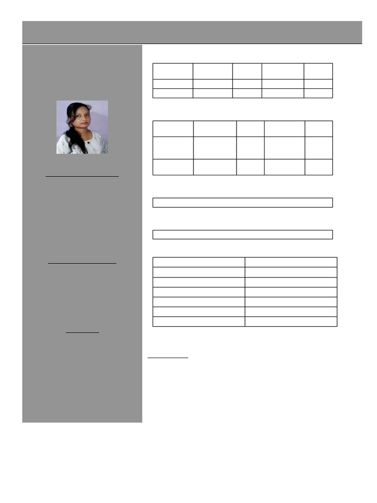 Richa Shrivastav's CV and Qualifications | PDF | Qualifications