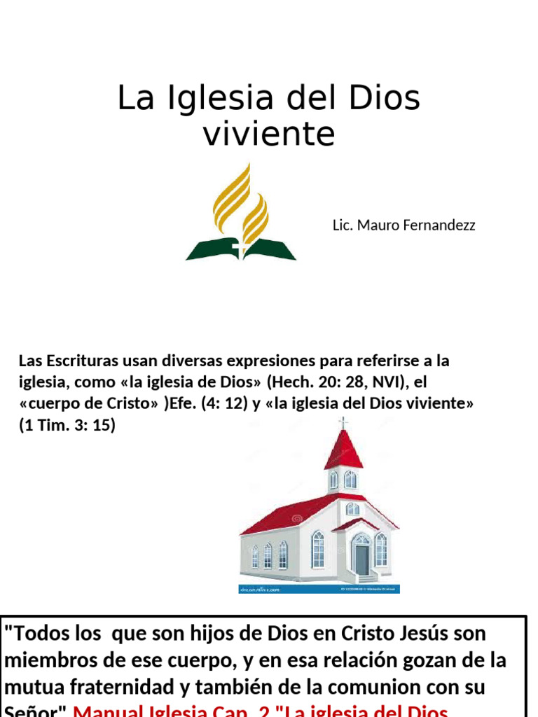 La Iglesia de Dios | PDF | Iglesia cristiana | Cristo (título)