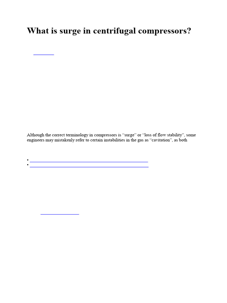 Understanding Surge in Centrifugal Compressors | PDF | Fluid Dynamics ...