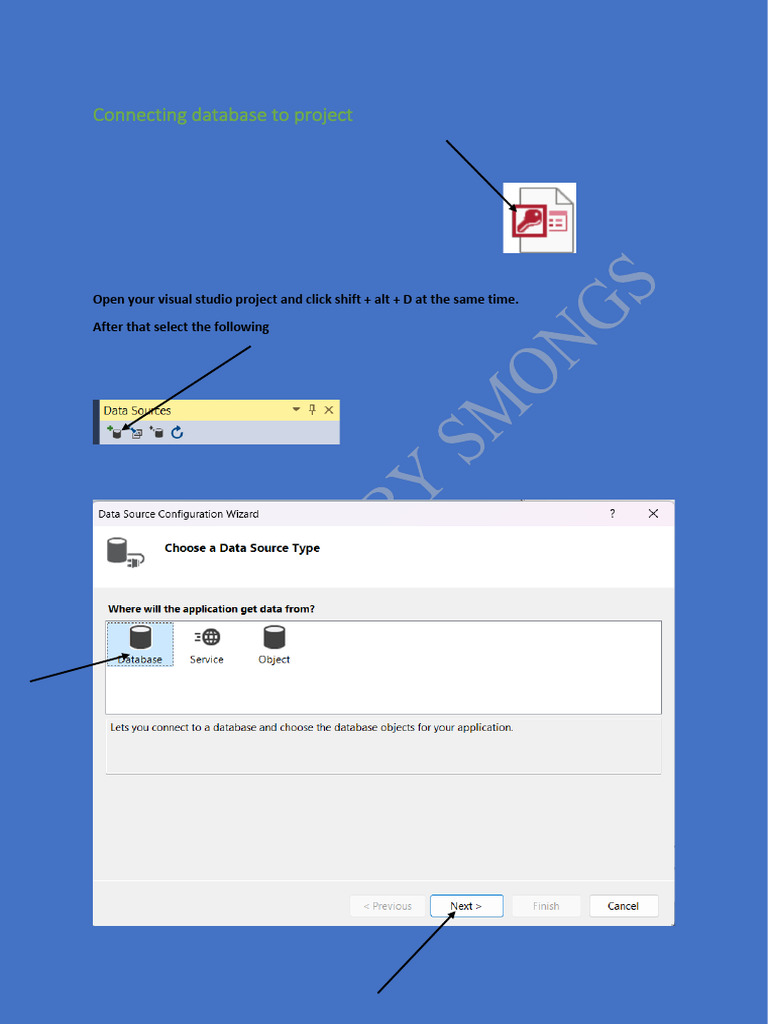 Connect Database to Visual Studio Project | PDF
