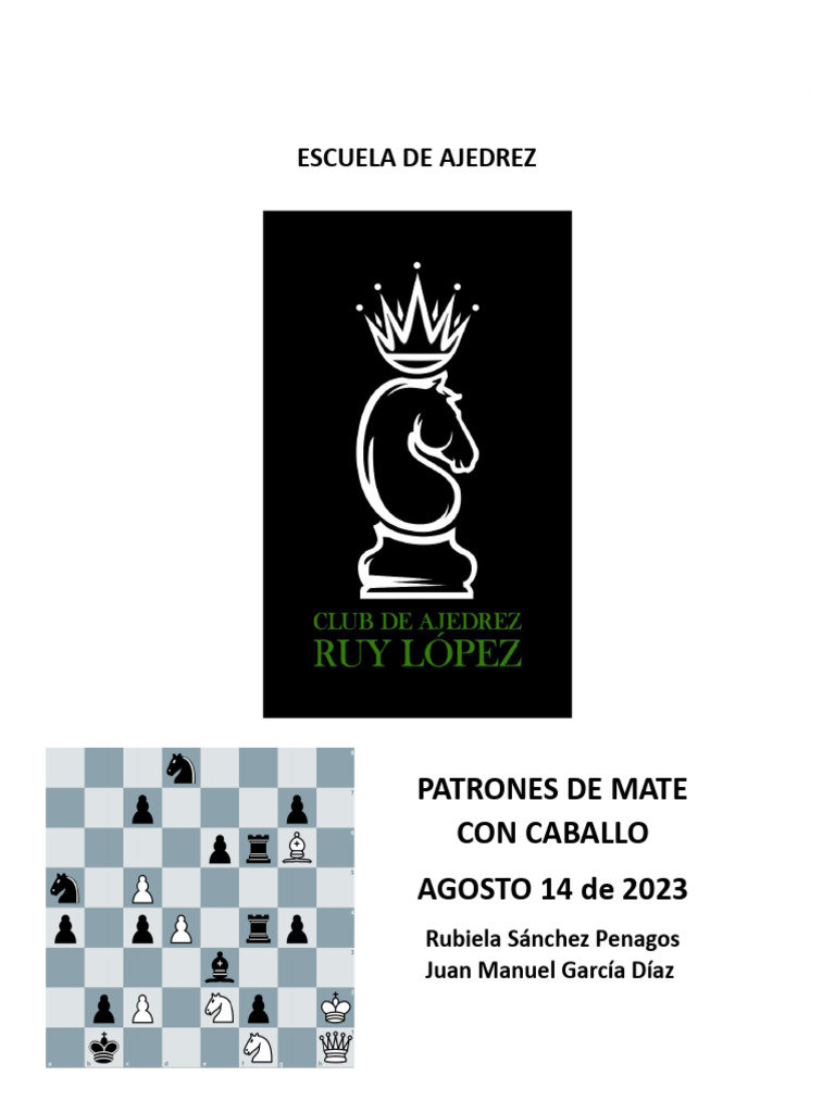 Problemas Ajedrez (Patron Mate Con Caballo) | PDF | Ajedrez | Teoría ...