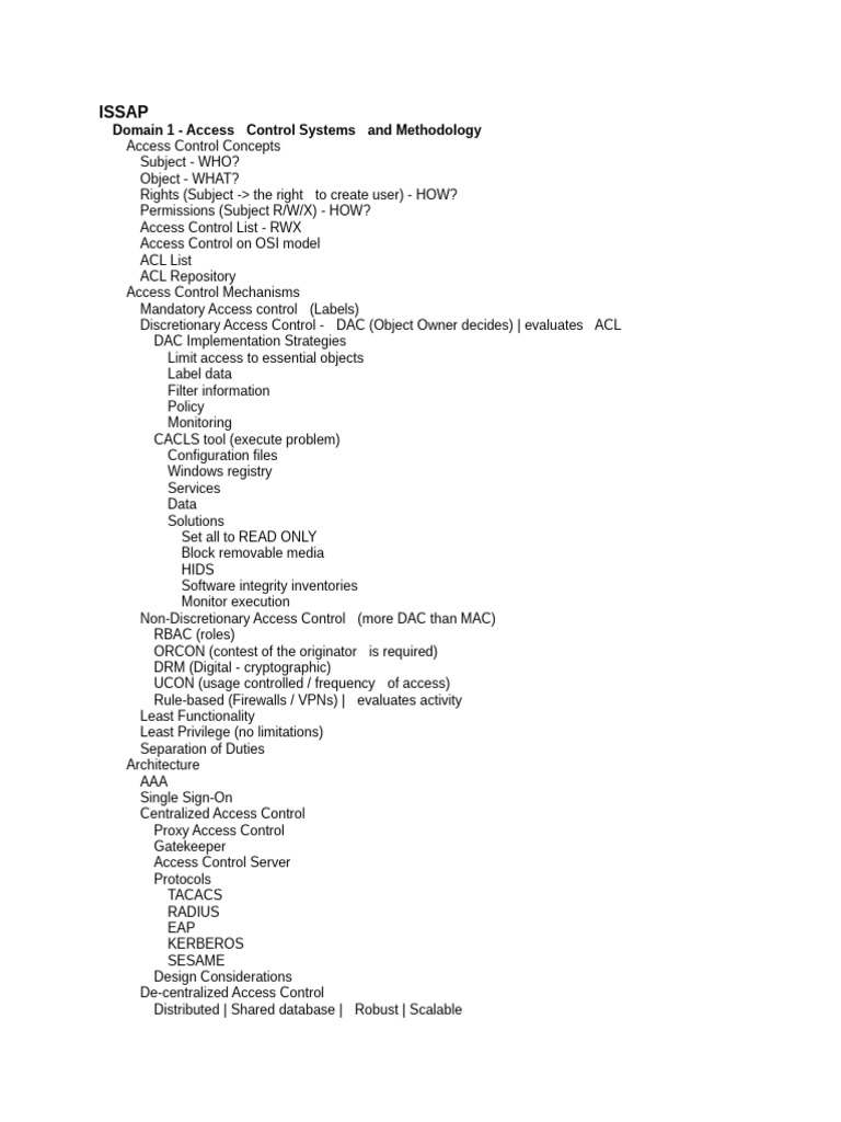 Access Control Systems Overview | PDF | Computer Access Control ...