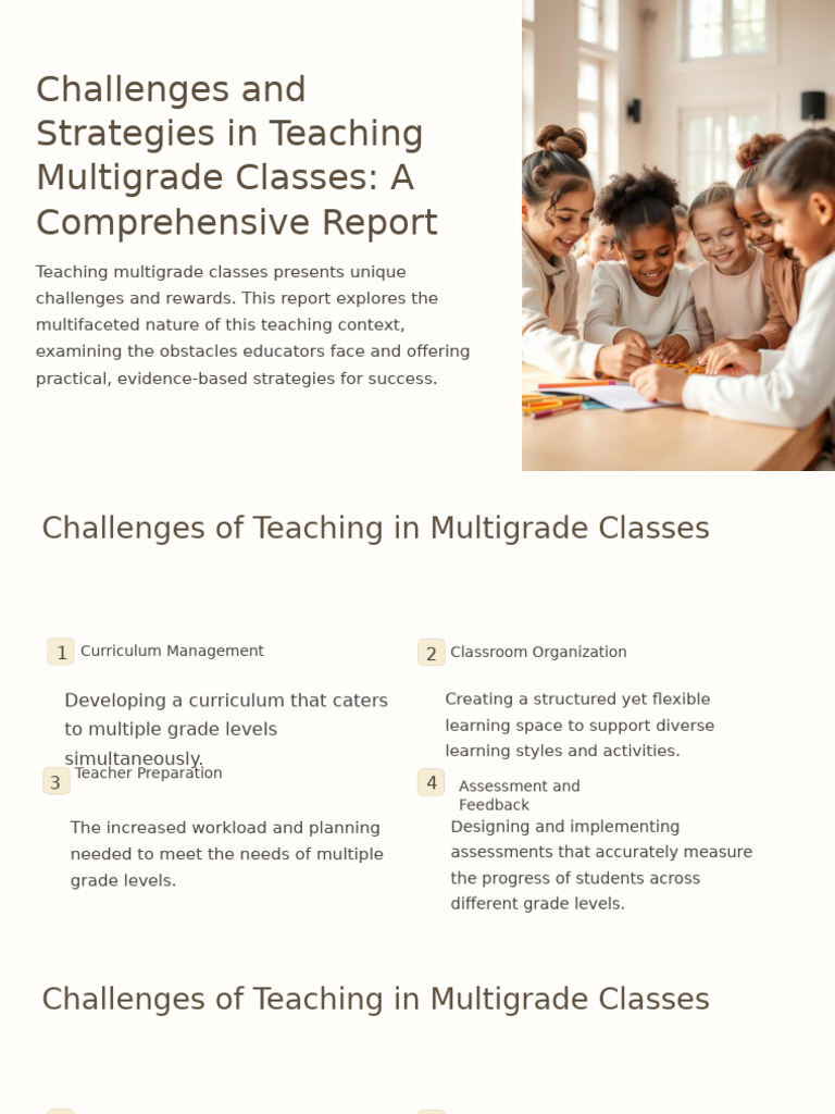 Multigrade Teaching Group 3 | PDF | Lesson Plan | Teachers