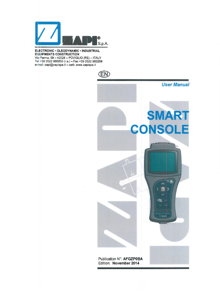 Index 4c Zapi Smart Console 160311a | PDF