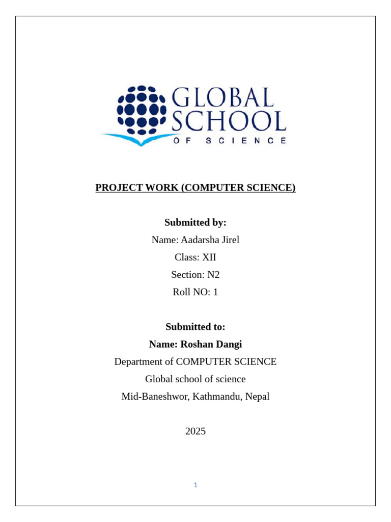 C Programming Project Report | PDF | Computer Engineering | Computer ...