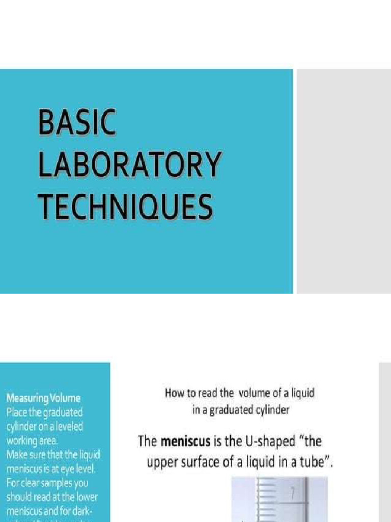 Laboratory Techniques | PDF