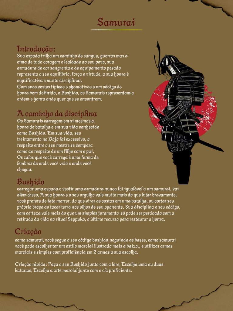 Código de Honra dos Samurais | PDF | Samurai | Bushido