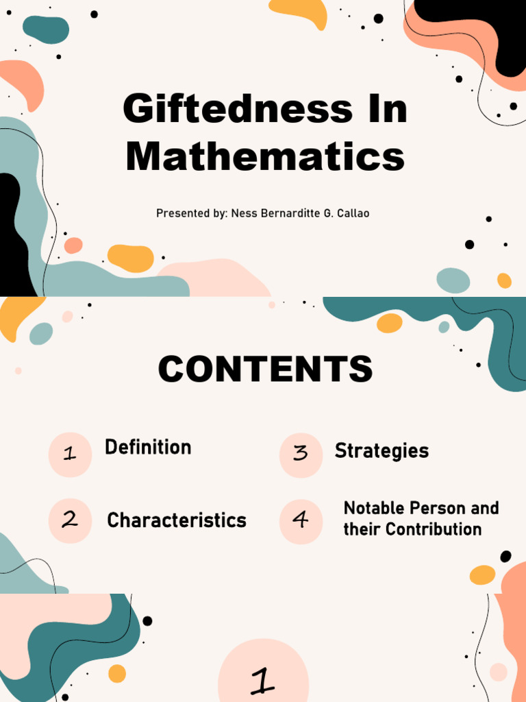 Characteristics of Gifted Math Students | PDF | Mathematics | Gifted ...