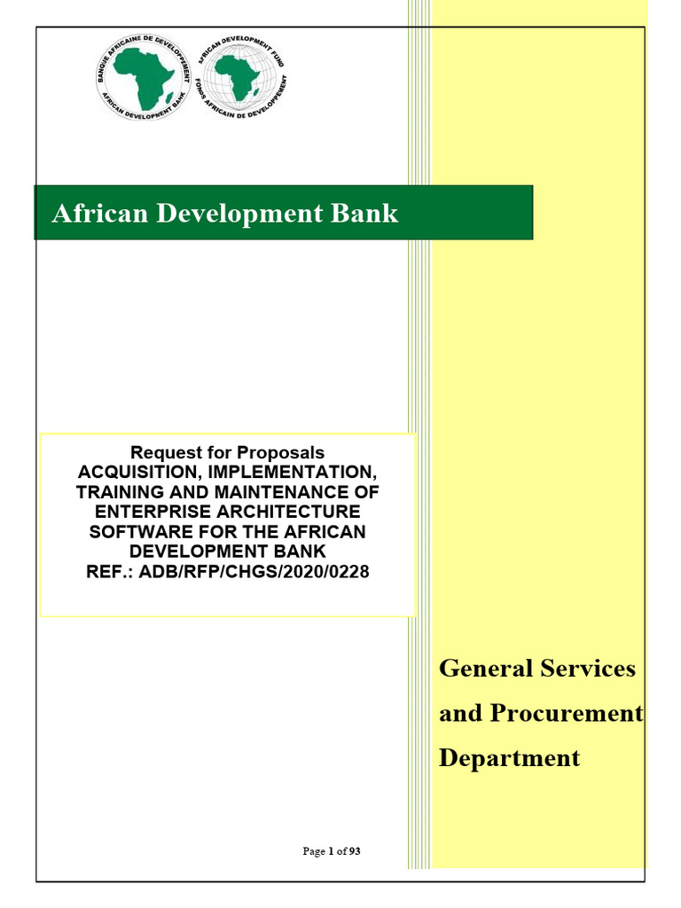 RFP for Enterprise Architecture Software | PDF | Request For Proposal ...