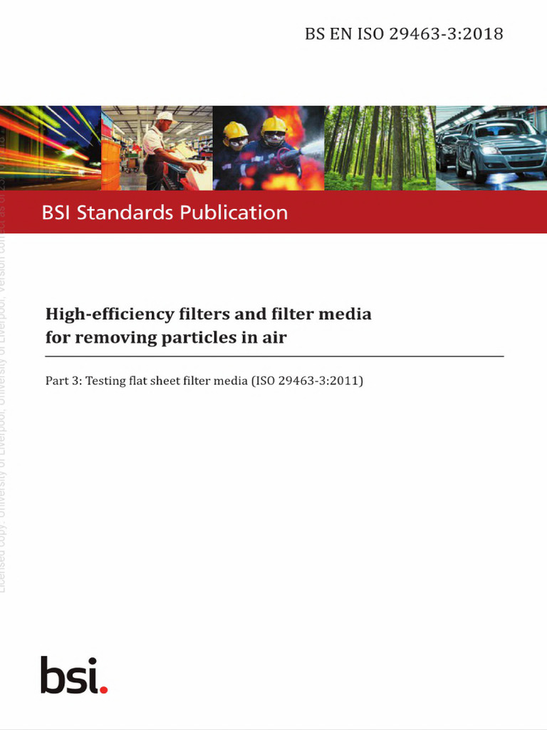 BS en Iso 29463-3-2018 | PDF
