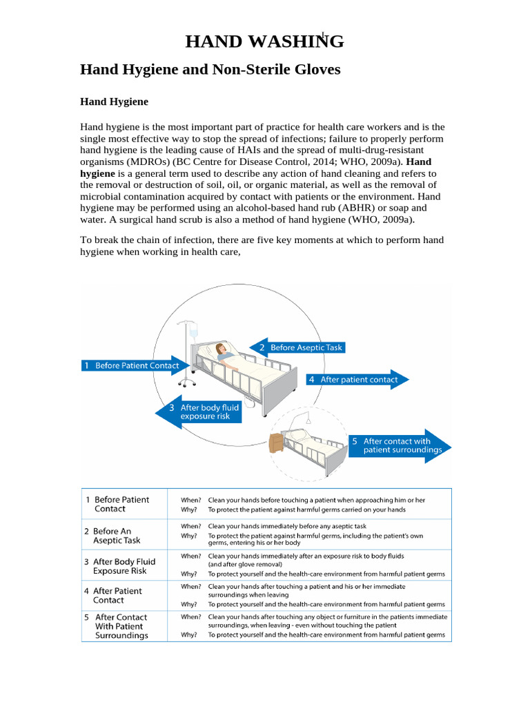 Hand Hygiene: Soap and Water Steps | PDF | Hand Washing | Hygiene