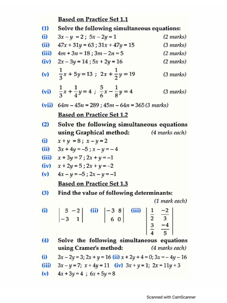 Homework - Linear Equations in Two Variables | PDF