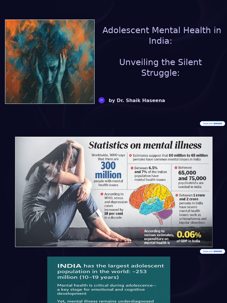 Adolescent Mental Health Challenges in India | PDF | Mental Health ...