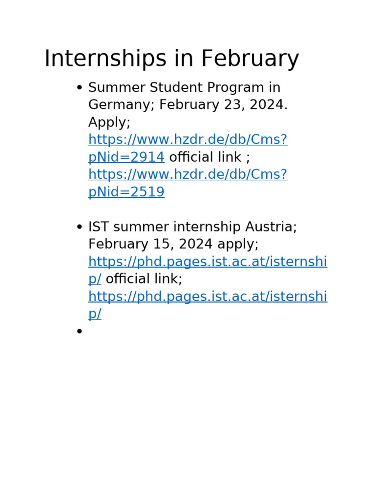 HZDR Summer Student Program 2024 | PDF