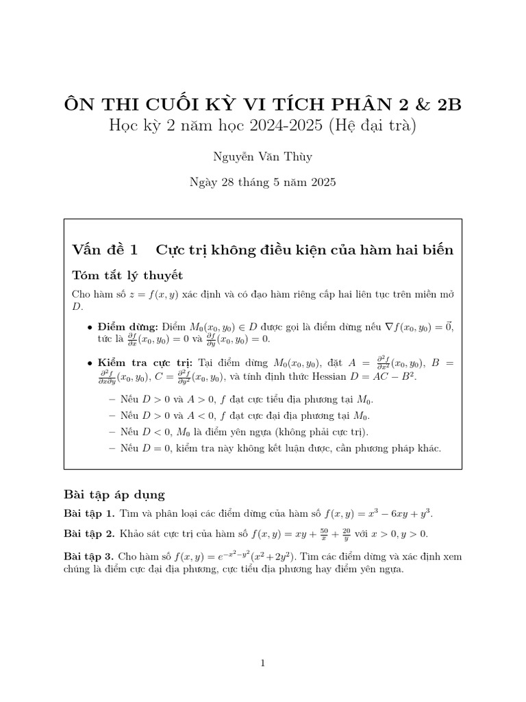 On Thi CK vtp2 hk2 2024 2025 006 New | PDF