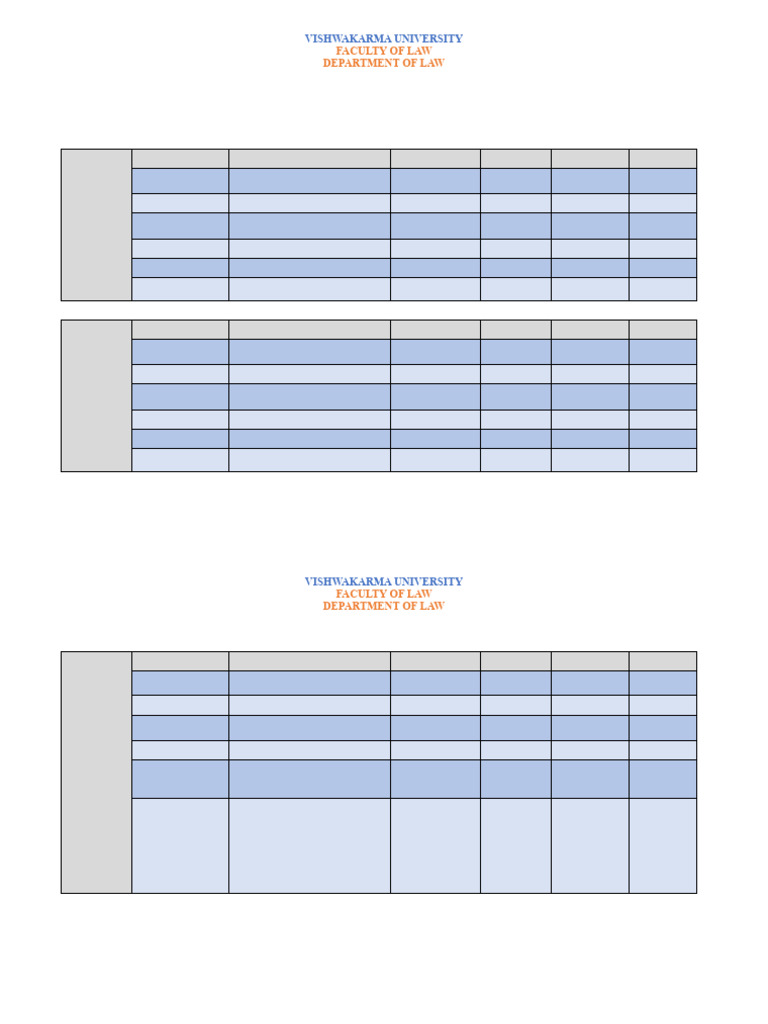 LLB Grid 2019 Pattern | PDF | Justice | Crime & Violence