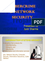 Cybercrime & Network Security: Presented by Jyoti Sharma