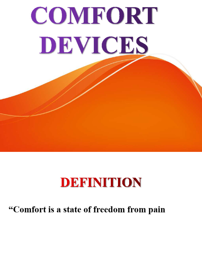 Comfortdevices 230619073430 80048c4c | PDF | Clinical Medicine